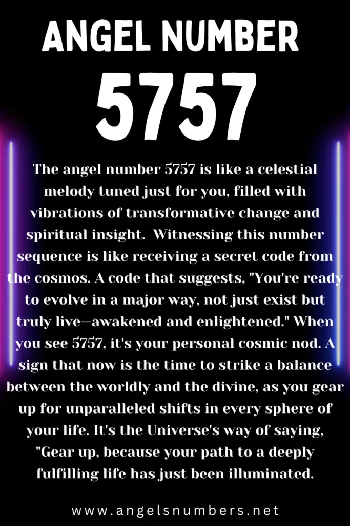 5757 angel number meaning