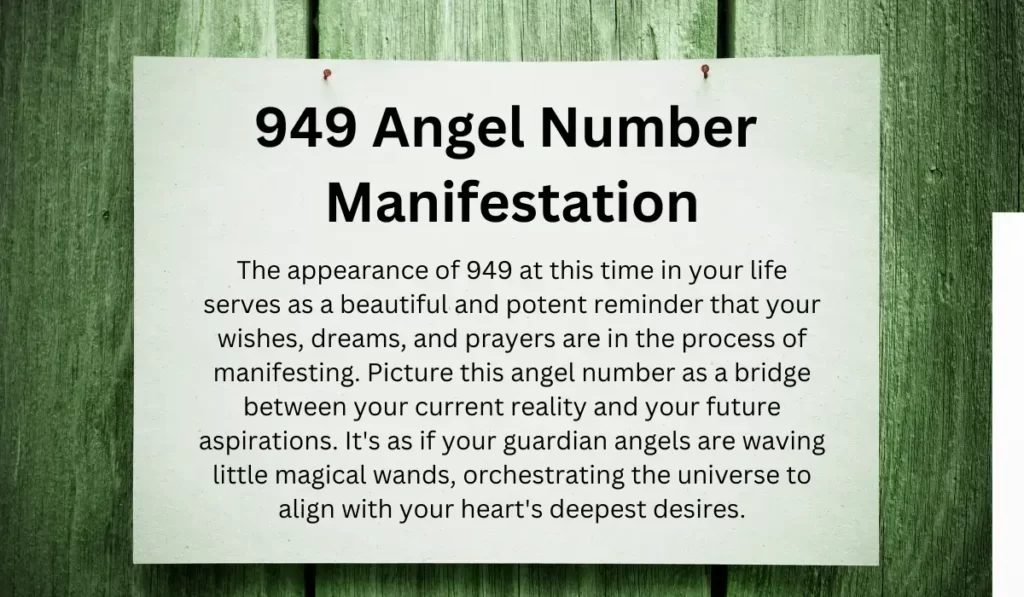 949 Angel Number Meanings in Manifestation